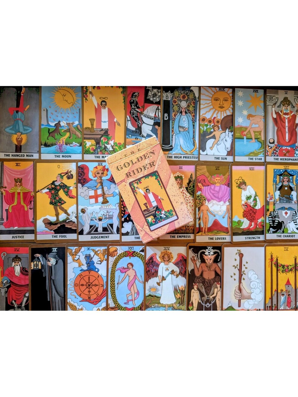 Vintage Rare 1st Ed Htf The Golden Rider Tarot AGMüller OOP Complete